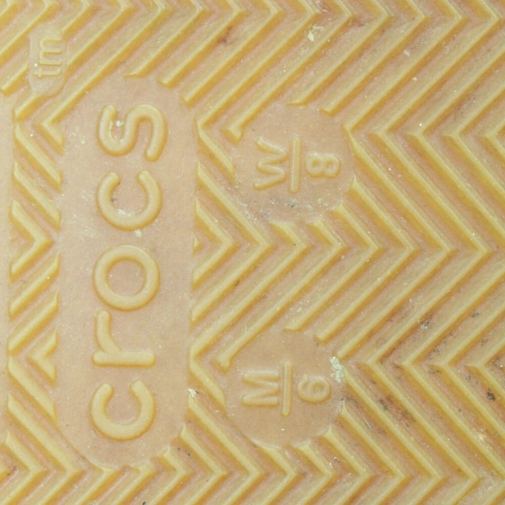 Crocs Retro Classic Unisex Pink Rubber Gum Sole Slip On Comfort Flat Clogs Sz 8 - Picture 7 of 9
